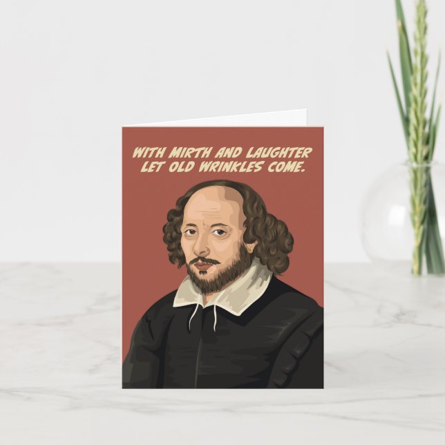 Tarjeta Cita de William Shakespeare (Anverso)