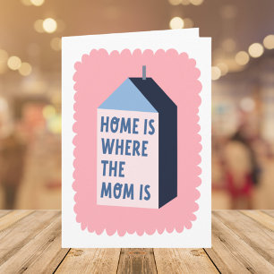 Tarjeta Cita del Día de la Madre Minimalista Moderna Color