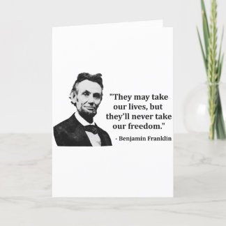 Tarjeta Cita del duende de Abraham Lincoln