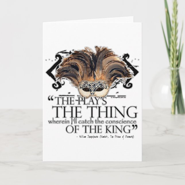 Tarjeta Cita del juego de Hamlet (Anverso)
