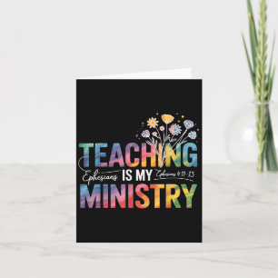 Tarjeta Cita del Ministerio de Profesores Cristianos - Eph