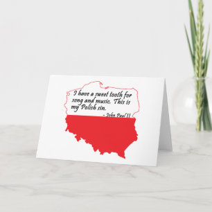 Tarjeta Cita del Papa Juan Pablo II