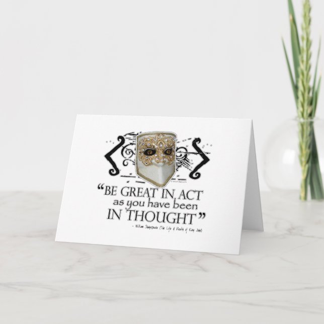 Tarjeta Cita del Rey John (Anverso)