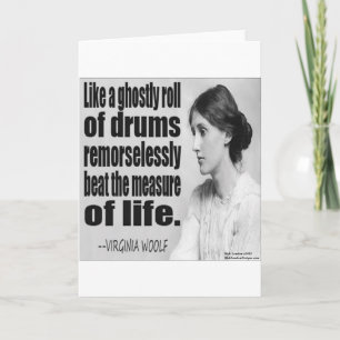 Tarjeta Cita descarada de Virginia Woolf