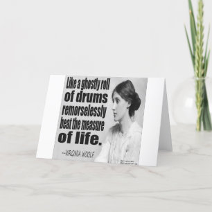 Tarjeta Cita descarada de Virginia Woolf