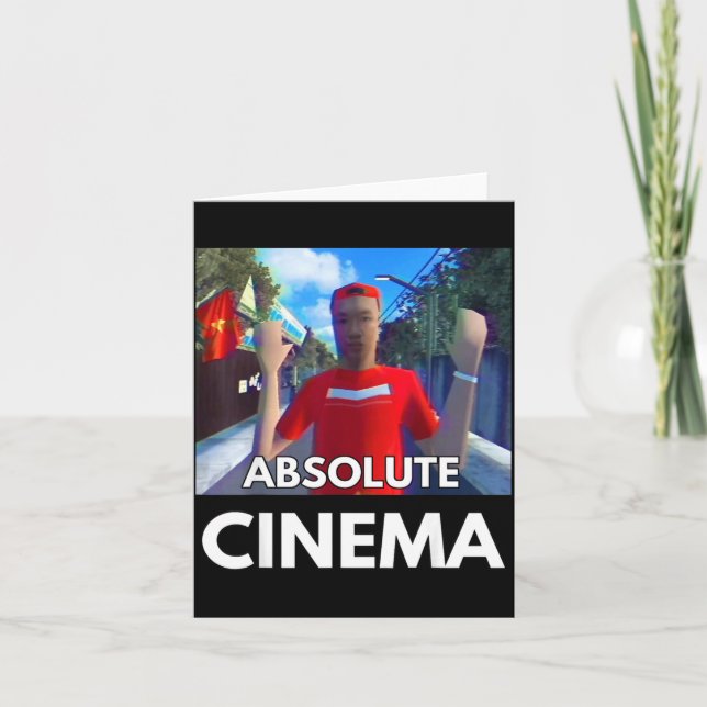Tarjeta Cita Divertida Cine Absoluto Meme Hermano Pho de H (Anverso)