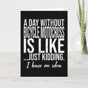 Tarjeta Cita divertida de Bicycling Motocross (BMX)