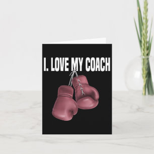 Tarjeta Cita divertida de boxeo deportiva me encanta mi en