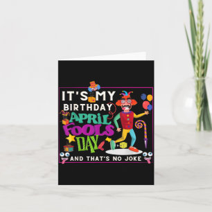 Tarjeta Cita divertida de cumpleaños de abril Día de los i