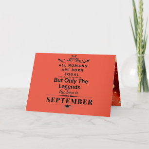 Tarjeta Cita divertida de cumpleaños de septiembre