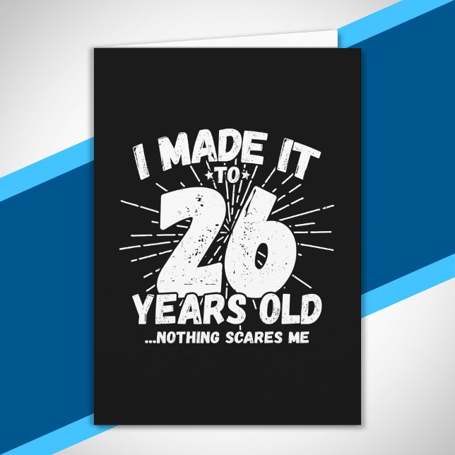 Tarjeta Cita divertida de cumpleaños número 26 sarcástica  (Subido por el creador)