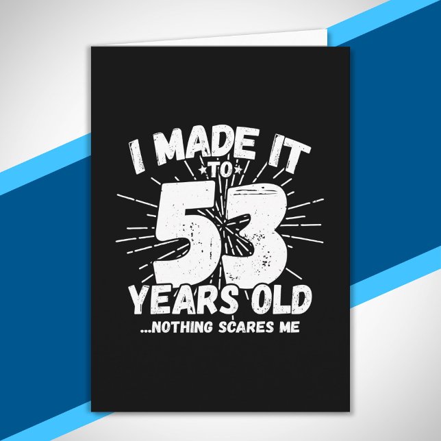 Tarjeta Cita divertida de cumpleaños número 53 sarcástica  (Subido por el creador)