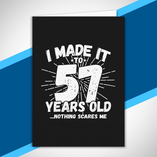 Tarjeta Cita divertida de cumpleaños número 57 sarcástica  (Subido por el creador)