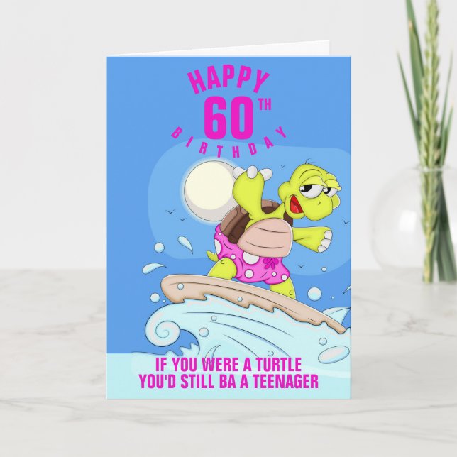 Tarjeta Cita divertida de cumpleaños número 60 (Anverso)