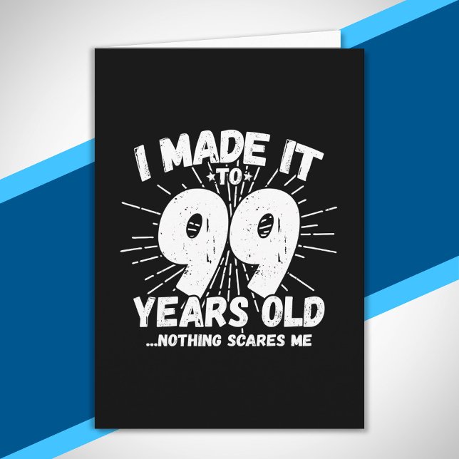Tarjeta Cita divertida de cumpleaños número 99 sarcástica  (Subido por el creador)