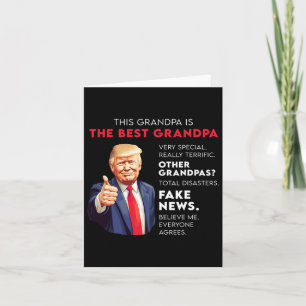 Tarjeta Cita divertida de Donald Trump para el abuelo cons
