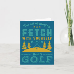 Tarjeta Cita divertida de golfista que los golfistas aman 