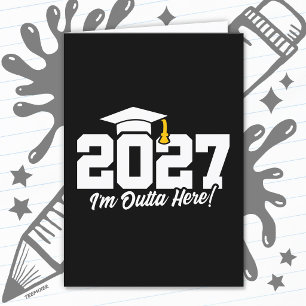 Tarjeta Cita Divertida de Graduación Clase de Graduados de