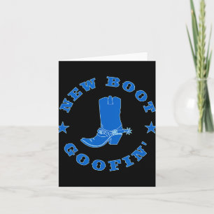 Tarjeta Cita divertida de meme de bota de vaquero de payas