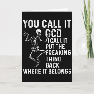 Tarjeta Cita Divertida De Ocd Poner De Nuevo Donde Pertene
