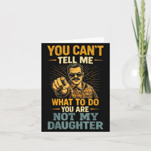 Tarjeta Cita divertida de padre e hija Humor Día del padre
