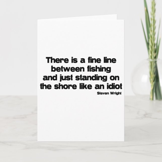 Tarjeta Cita divertida de pesca (Anverso)