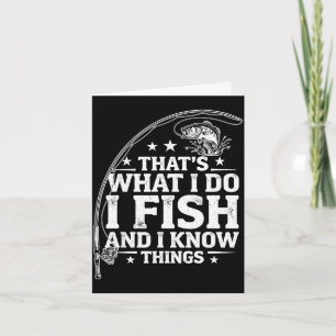 Tarjeta Cita divertida de pescado eso es lo que hacen los