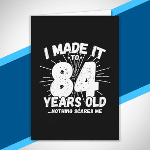 Tarjeta Cita divertida del 84 cumpleaños sarcástica para u
