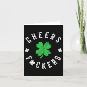 Tarjeta Cita divertida del Día de San Patricio Cheers Ers