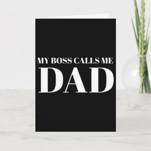 Tarjeta Cita divertida del Día del Padre de hija a padre M