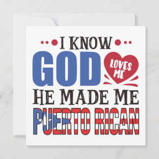 Tarjeta Cita divertida del Patrimonio de Puerto Rico