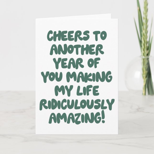 Tarjeta Cita divertida esposa esposa marido amor romántico (Anverso)