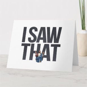 Tarjeta Cita divertida Jesús Meme Vi Ese Cristiano