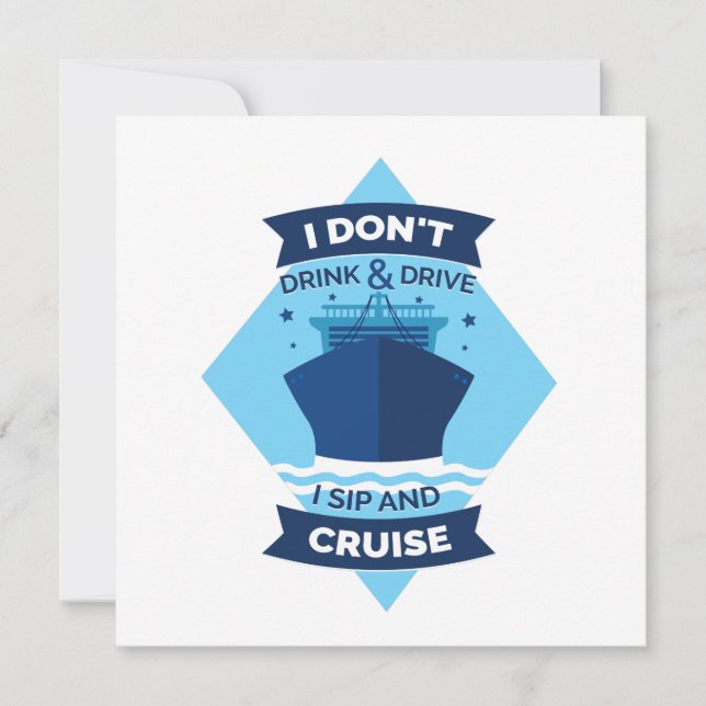 Tarjeta Cita divertida para cruceros (Anverso)