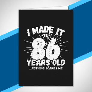Tarjeta Cita divertida para el 86 cumpleaños, sarcástica p