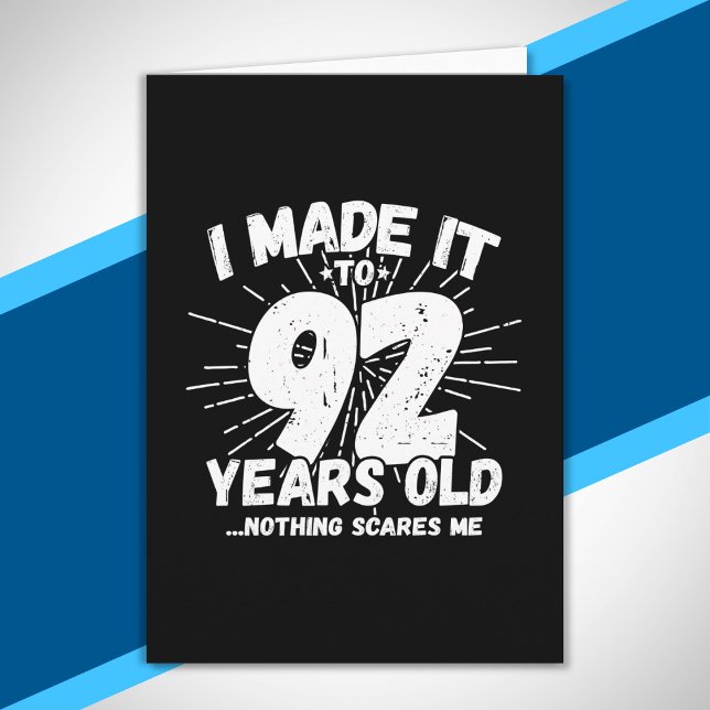 Tarjeta Cita divertida para el cumpleaños número 92, sarcá (Subido por el creador)