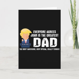 Tarjeta Cita divertida para hombres de Trump, el mejor pap