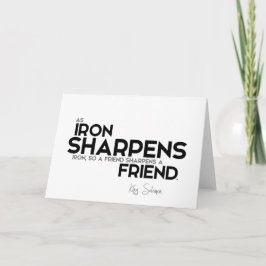 Tarjeta CITA: El Rey Salomón: Un amigo afila a un amigo