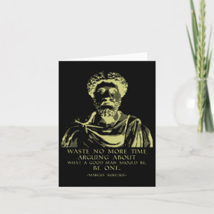Tarjeta Cita filosófica Sayings Stoic Marcus Aurelius