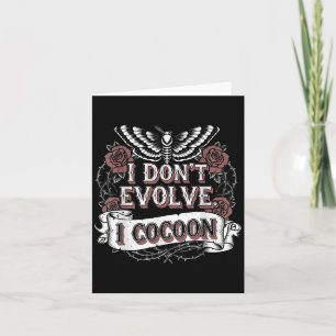 Tarjeta Cita gótica divertida que no evoluciono cocoon Sar