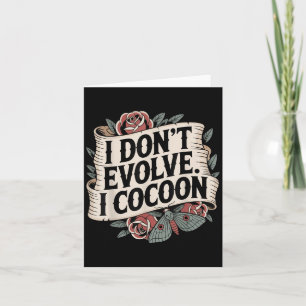 Tarjeta Cita gótica divertida que no evoluciono cocoon Sar