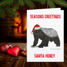 Cita graciosa de Navidades de Santa Honey Badger