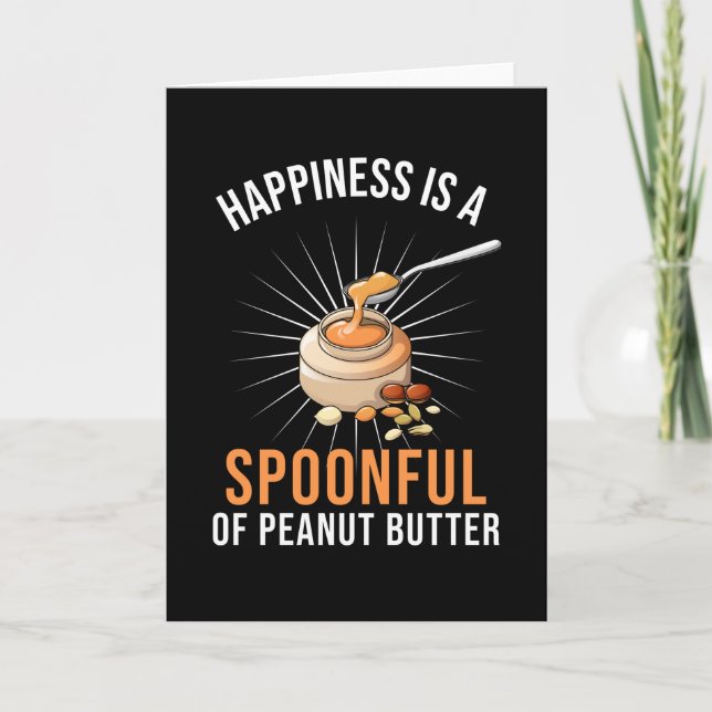 Tarjeta Cita graciosa de Peanut Butter Lover Gift (Anverso)