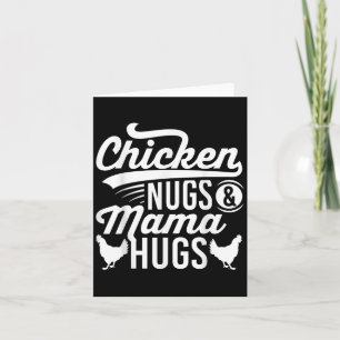 Tarjeta Cita Gráfica Graciosa Cita Nugs De Pollo Y Mama Hu