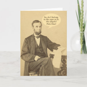 Tarjeta Cita histórica de Lincoln Ages o Angels