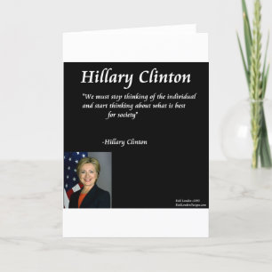 Tarjeta Cita "individual" de Hillary Clinton