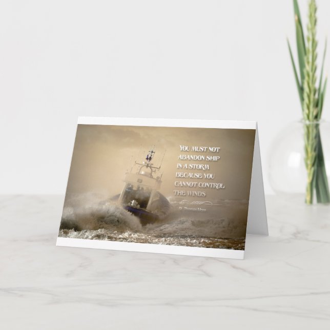 Tarjeta Cita inspiradora de St. Thomas More (Anverso)
