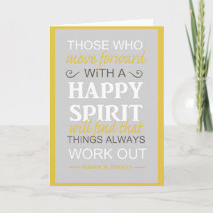 Tarjeta cita inspiradora gordon b hinckley