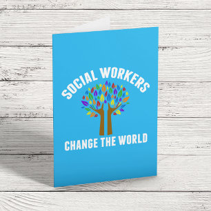 Tarjeta Cita linda de trabajo social