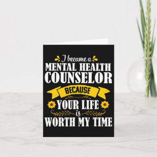 Tarjeta Cita Lindo Consejero de Salud Mental Asesoramiento